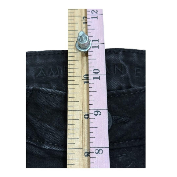 American Eagle Jeans Mens 28x30 Black AirFlex+ Real Good Distressed Stretch - Picture 4 of 8